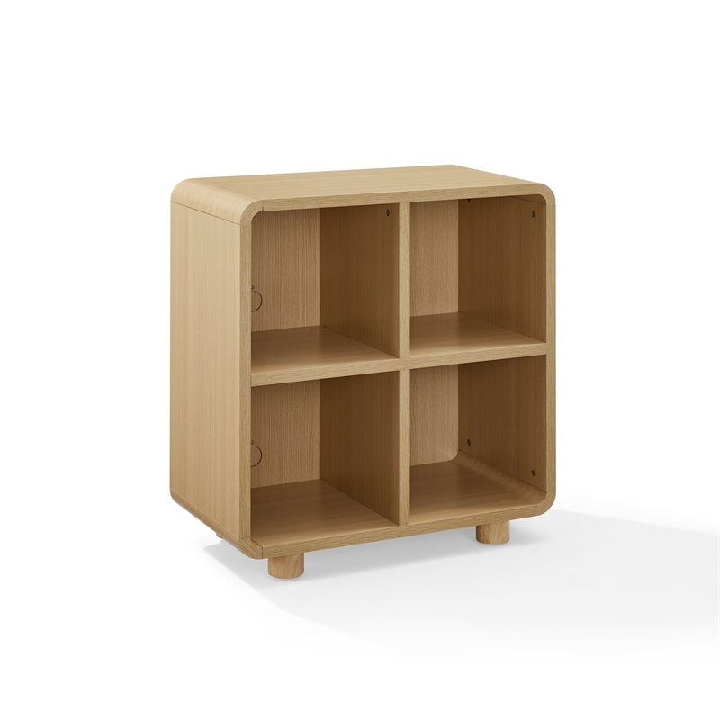 Crosley Zoe 4 Cube Record Player Stand With Vinyl Storage in Ash