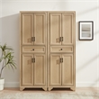 Crosley Tara Kitchen Storage Pantry Set in Natural (2 Pieces)