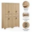 Crosley Tara Kitchen Storage Pantry Set in Natural (2 Pieces)