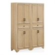 Crosley Tara Kitchen Storage Pantry Set in Natural (2 Pieces)