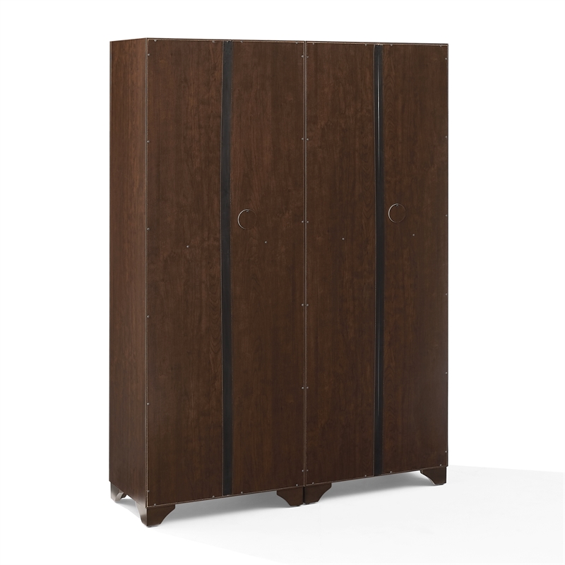 Crosley Tara Kitchen Storage Pantry Set in Brown (2 Pieces)