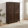 Crosley Tara Kitchen Storage Pantry Set in Brown (2 Pieces)
