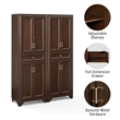 Crosley Tara Kitchen Storage Pantry Set in Brown (2 Pieces)