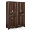 Crosley Tara Kitchen Storage Pantry Set in Brown (2 Pieces)