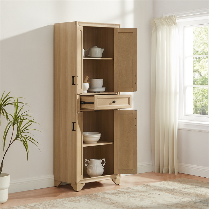 Crosley Tara Kitchen Storage Pantry in Natural