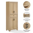 Crosley Tara Kitchen Storage Pantry in Natural