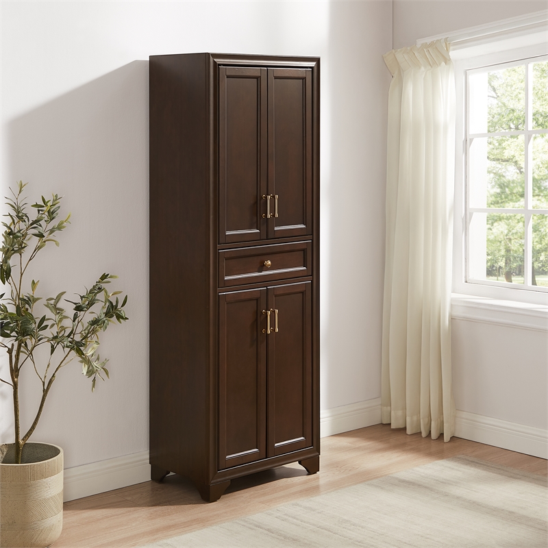 Crosley Tara Kitchen Storage Pantry in Brown