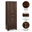 Crosley Tara Kitchen Storage Pantry in Brown