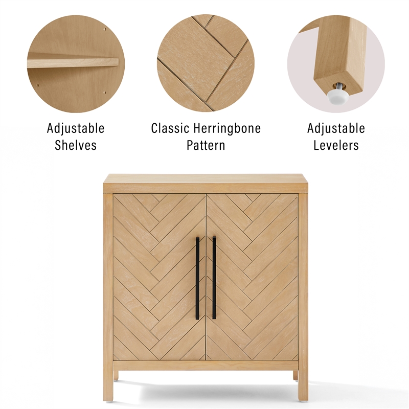 Crosley Darcy Storage Cabinet in Natural