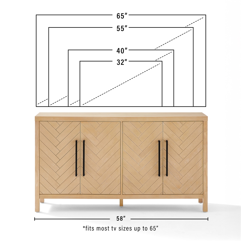 Crosley Darcy Sideboard in Natural