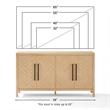 Crosley Darcy Sideboard in Natural