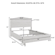 Crosley Serena Rattan Full Bed in Banana Leaf