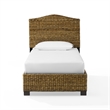 Crosley Serena Rattan Twin Bed in Banana Leaf