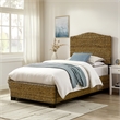 Crosley Serena Rattan Twin Bed in Banana Leaf
