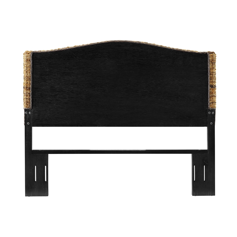 Crosley Serena Rattan Full Size Headboard in Banana Leaf