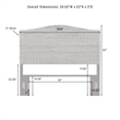 Crosley Serena Rattan Full Size Headboard in Banana Leaf