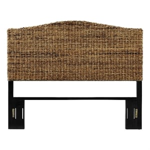 Crosley Serena Rattan Full Size Headboard in Banana Leaf