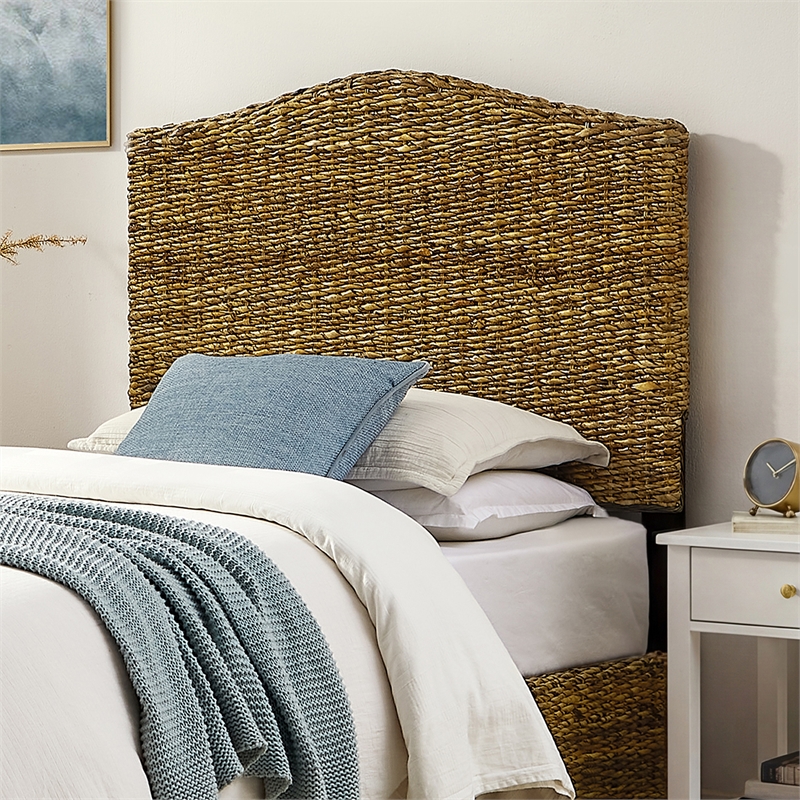 Crosley Serena Rattan Twin Size Headboard in Banana Leaf