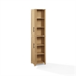 Crosley Savannah Linen Storage Cabinet in Natural
