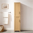 Crosley Savannah Linen Storage Cabinet in Natural