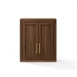 Crosley Savannah Wall Storage Cabinet in Walnut