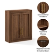 Crosley Savannah Wall Storage Cabinet in Walnut