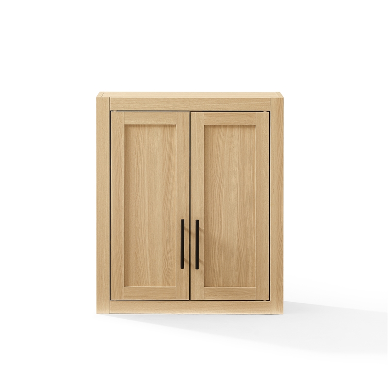 Crosley Savannah Wall Storage Cabinet in Natural