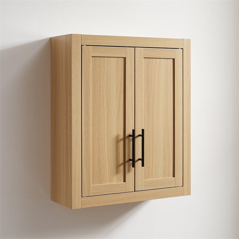 Crosley Savannah Wall Storage Cabinet in Natural