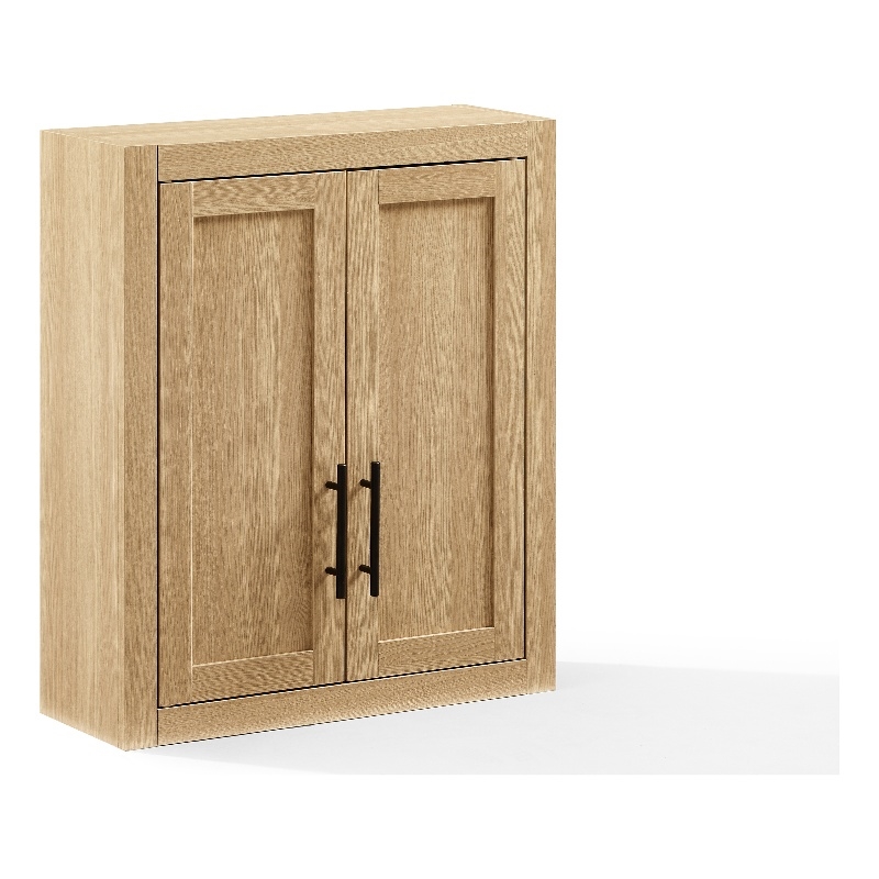 Crosley Savannah Wall Storage Cabinet in Natural