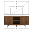 Crosley Liam Corner TV Stand For 65