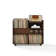 Crosley Dylan Record Player Cabinet With Vinyl And CD Storage in Walnut