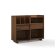 Crosley Dylan Record Player Cabinet With Vinyl And CD Storage in Walnut