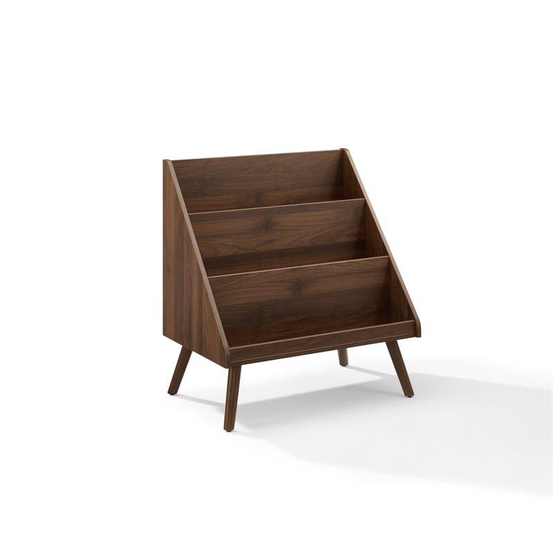 Crosley Liam Medium Vinyl Record Storage Stand in Walnut