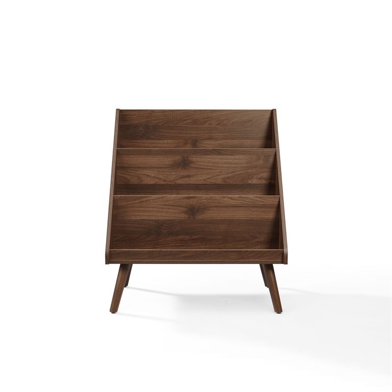 Crosley Liam Medium Vinyl Record Storage Stand in Walnut