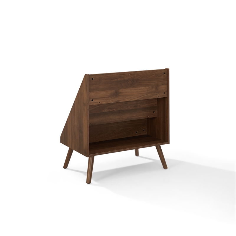 Crosley Liam Medium Vinyl Record Storage Stand in Walnut
