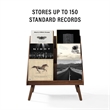 Crosley Liam Medium Vinyl Record Storage Stand in Walnut