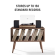 Crosley Liam Small Record Player Stand With Vinyl Storage in Walnut