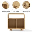 Crosley Zoe Record Player Stand With Vinyl Storage in Ash