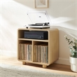 Crosley Zoe Record Player Stand With Vinyl Storage in Ash