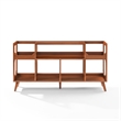 Crosley Asheville XL Record Player Stand With Vinyl Storage in Walnut