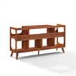 Crosley Asheville XL Record Player Stand With Vinyl Storage in Walnut