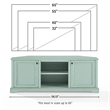 Crosley Holbrook Corner TV Stand For Up to 65