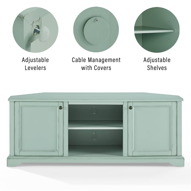 Crosley Holbrook Corner TV Stand For Up to 65