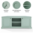 Crosley Holbrook Corner TV Stand For Up to 65