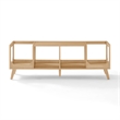 Crosley Asheville Low Record Player Stand With Vinyl Storage in Natural