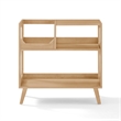 Crosley Asheville Medium Record Player Stand With Vinyl Storage in Natural