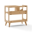 Crosley Asheville Medium Record Player Stand With Vinyl Storage in Natural