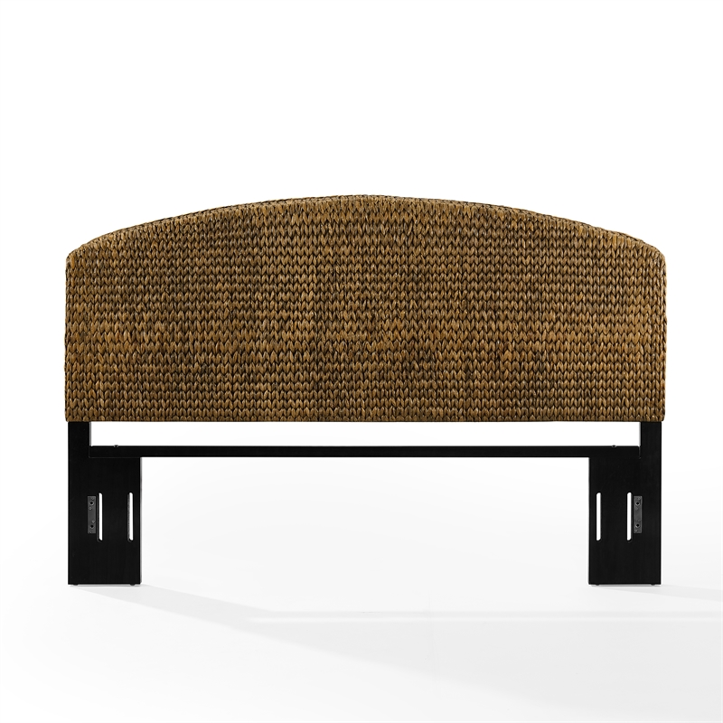 Crosley Edgewater Curved Queen Headboard in Seagrass