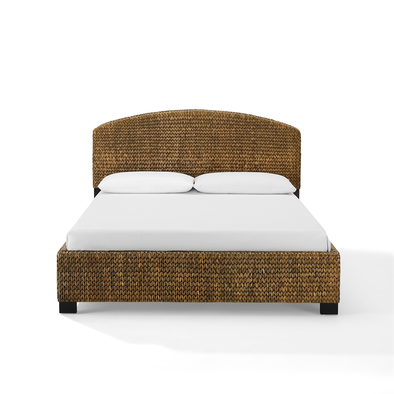 Crosley Edgewater Square King Bed in Seagrass