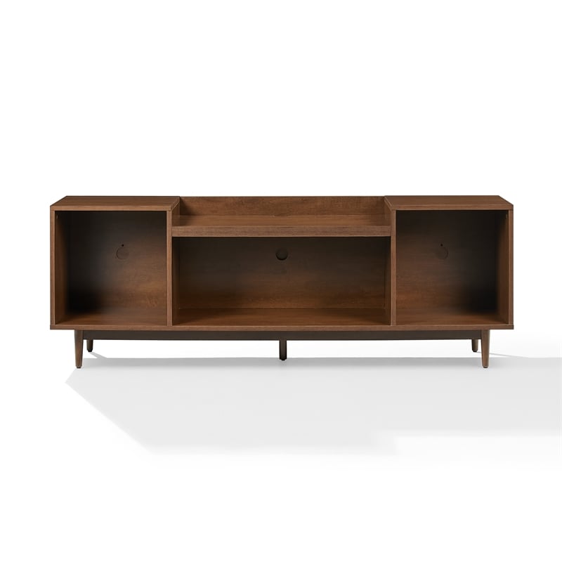 Crosley Furniture Eugene Record Player Stand with Storage in Mahogany